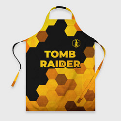 Фартук кулинарный Tomb Raider - gold gradient: символ сверху, цвет: 3D-принт