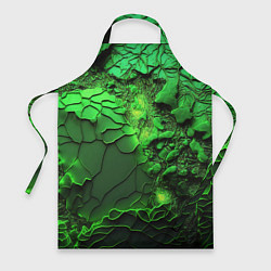 Фартук кулинарный Объемная зеленая текстура, цвет: 3D-принт