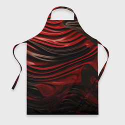 Фартук Кожаная красная и черная текстура
