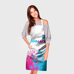 Фартук кулинарный DanMachi neon gradient style: символ сверху, цвет: 3D-принт — фото 2