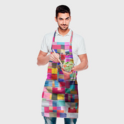Фартук кулинарный Разноцветные лоскутки, цвет: 3D-принт — фото 2