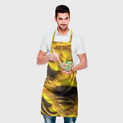 Фартук кулинарный Желтая объемная текстура, цвет: 3D-принт — фото 2