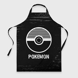 Фартук кулинарный Pokemon glitch на темном фоне, цвет: 3D-принт
