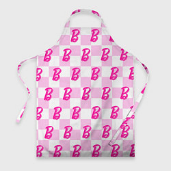 Фартук кулинарный Розовая шашка и Барби, цвет: 3D-принт