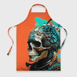 Фартук кулинарный Art skull - irezumi - Japan, цвет: 3D-принт