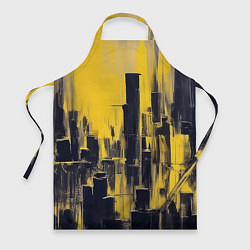 Фартук кулинарный Большой нарисованный город, цвет: 3D-принт