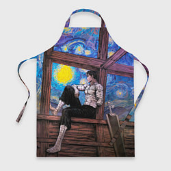 Фартук кулинарный Берсерк и небо Ван Гога, цвет: 3D-принт