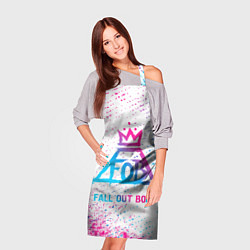 Фартук кулинарный Fall Out Boy neon gradient style, цвет: 3D-принт — фото 2
