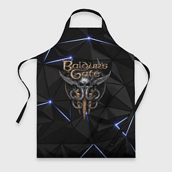 Фартук кулинарный Baldurs Gate 3 black blue, цвет: 3D-принт