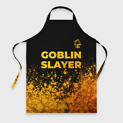 Фартук кулинарный Goblin Slayer - gold gradient: символ сверху, цвет: 3D-принт