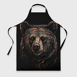 Фартук кулинарный Медведь крупный, цвет: 3D-принт