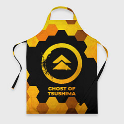 Фартук кулинарный Ghost of Tsushima - gold gradient, цвет: 3D-принт