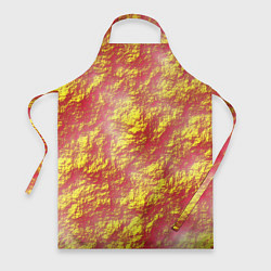 Фартук кулинарный Золото с оранжевым, цвет: 3D-принт