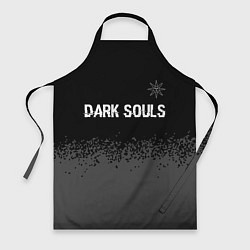 Фартук кулинарный Dark Souls glitch на темном фоне: символ сверху, цвет: 3D-принт