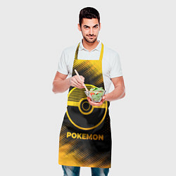 Фартук кулинарный Pokemon - gold gradient, цвет: 3D-принт — фото 2