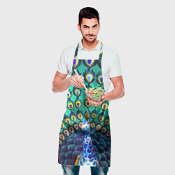 Фартук кулинарный Павлин во всей красе, цвет: 3D-принт — фото 2