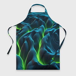 Фартук кулинарный Зеленая кислотная текстура с плитами, цвет: 3D-принт