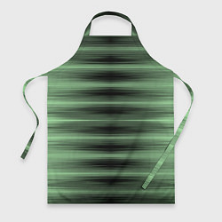 Фартук кулинарный Зеленый полосатый градиент, цвет: 3D-принт