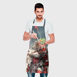 Фартук кулинарный Бронированная эльфийка, цвет: 3D-принт — фото 2