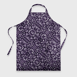 Фартук кулинарный Фиолетовый паттерн узоры, цвет: 3D-принт