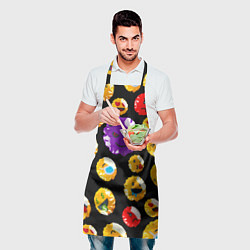 Фартук кулинарный Хитрый эмоджи, цвет: 3D-принт — фото 2