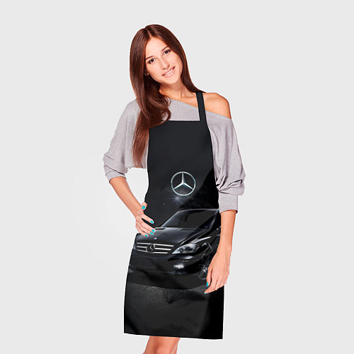 Фартук Mercedes black / 3D-принт – фото 3