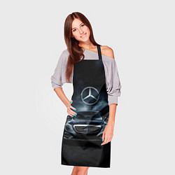 Фартук кулинарный Mercedes Benz black, цвет: 3D-принт — фото 2