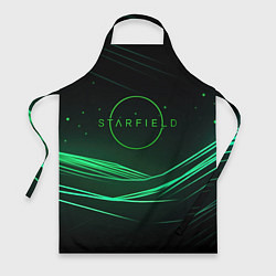 Фартук кулинарный Starfield green logo, цвет: 3D-принт