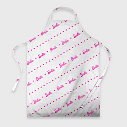 Фартук кулинарный Барби паттерн - логотип и сердечки, цвет: 3D-принт