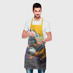Фартук кулинарный Горилла авиатор, цвет: 3D-принт — фото 2
