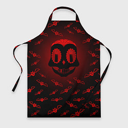 Фартук кулинарный Красная черепушка, цвет: 3D-принт