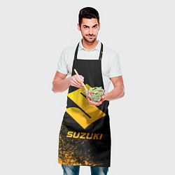 Фартук кулинарный Suzuki - gold gradient, цвет: 3D-принт — фото 2