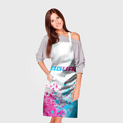 Фартук кулинарный Jaguar neon gradient style: символ сверху, цвет: 3D-принт — фото 2