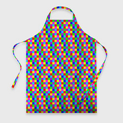 Фартук кулинарный Разноцветные маленькие квадраты, цвет: 3D-принт