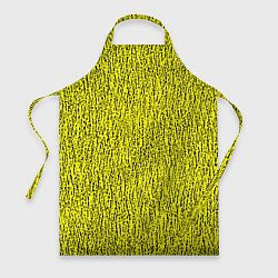 Фартук кулинарный Паттерн жёлтый в чёрную крапинку, цвет: 3D-принт