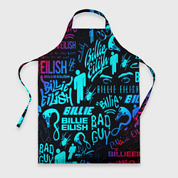 Фартук кулинарный Billie Eilish neon pattern, цвет: 3D-принт