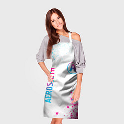 Фартук кулинарный Aerosmith neon gradient style: надпись, символ, цвет: 3D-принт — фото 2