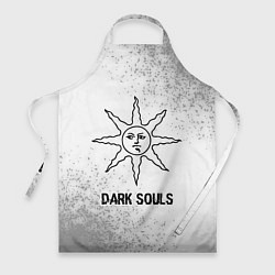 Фартук кулинарный Dark Souls glitch на светлом фоне, цвет: 3D-принт