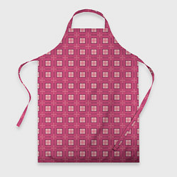 Фартук кулинарный Розовый клетчатый паттерн, цвет: 3D-принт