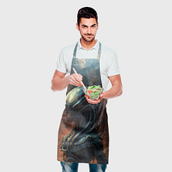Фартук кулинарный Гордый ксеноморф, цвет: 3D-принт — фото 2