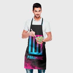 Фартук кулинарный Paramore - neon gradient, цвет: 3D-принт — фото 2