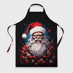 Фартук кулинарный Страшный Санта Клаус, цвет: 3D-принт