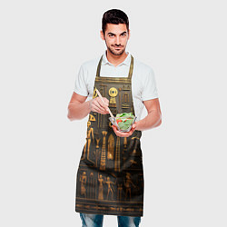 Фартук кулинарный Арт в стиле египетских письмен, цвет: 3D-принт — фото 2