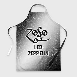 Фартук кулинарный Led Zeppelin glitch на светлом фоне, цвет: 3D-принт