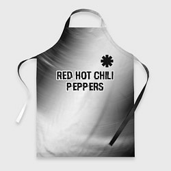 Фартук кулинарный Red Hot Chili Peppers glitch на светлом фоне посер, цвет: 3D-принт