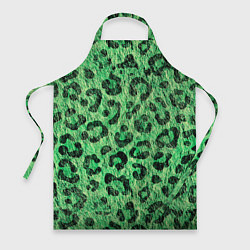 Фартук кулинарный Зелёный леопард паттерн, цвет: 3D-принт