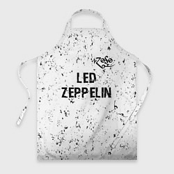 Фартук кулинарный Led Zeppelin glitch на светлом фоне посередине, цвет: 3D-принт