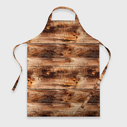 Фартук кулинарный Старая деревянная обшивка, цвет: 3D-принт