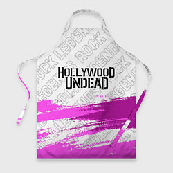 Фартук кулинарный Hollywood Undead rock legends посередине, цвет: 3D-принт