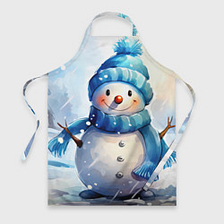 Фартук кулинарный Большой снеговик, цвет: 3D-принт